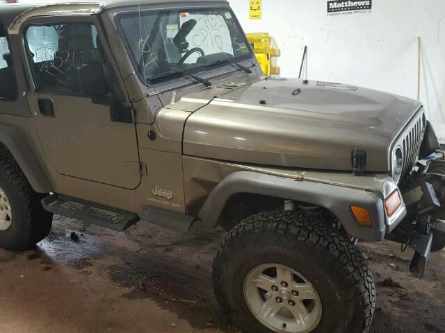 1J4FA49S05P372661 - 2005 JEEP WRANGLER / TAN photo 9