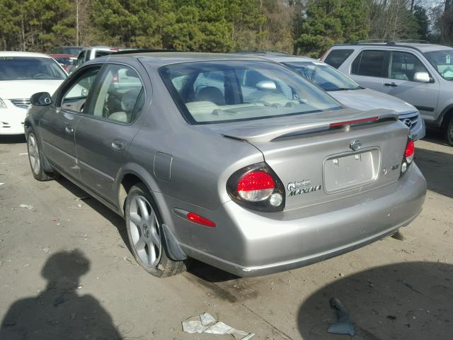 JN1CA31D71T803288 - 2001 NISSAN MAXIMA GXE GRAY photo 3