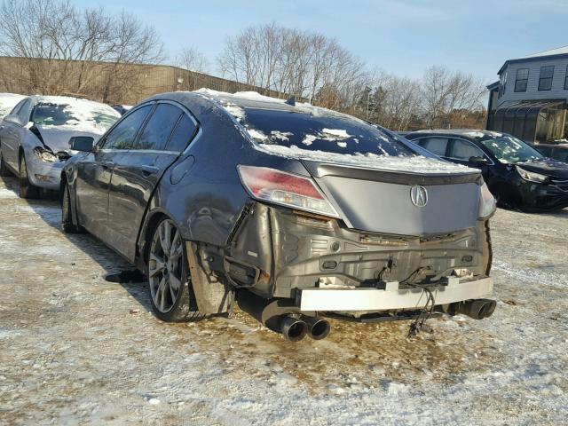 19UUA8F54AA003349 - 2010 ACURA TL GRAY photo 3