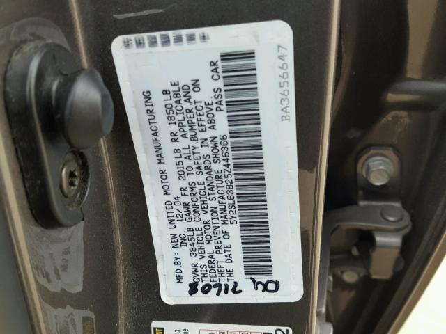 5Y2SL63825Z446366 - 2005 PONTIAC VIBE GRAY photo 10