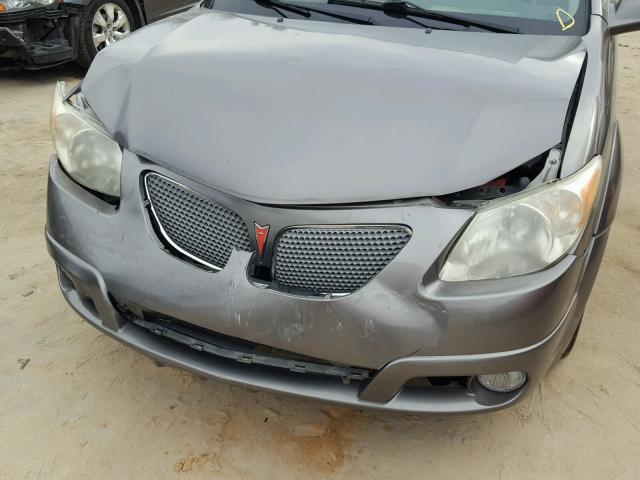 5Y2SL63825Z446366 - 2005 PONTIAC VIBE GRAY photo 9