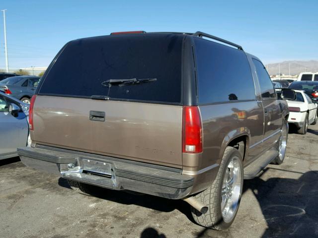 3GNEC18R7TG121329 - 1996 CHEVROLET TAHOE C150 GOLD photo 4