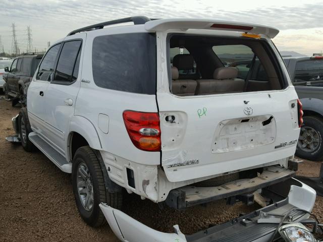 5TDBT48AX3S170310 - 2003 TOYOTA SEQUOIA LI WHITE photo 3