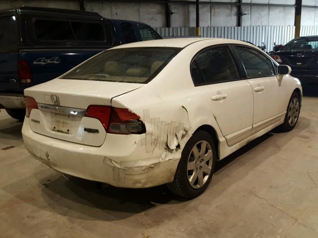 19XFA1F50AE029135 - 2010 HONDA CIVIC LX WHITE photo 4