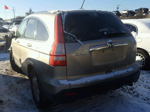 JHLRE48797C088138 - 2007 HONDA CR-V EXL TAN photo 3