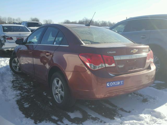 1G1PC5SH7C7216647 - 2012 CHEVROLET CRUZE LS MAROON photo 3