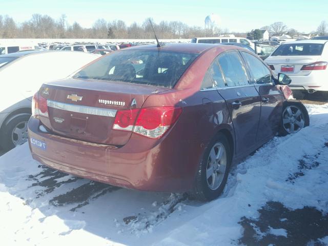 1G1PC5SH7C7216647 - 2012 CHEVROLET CRUZE LS MAROON photo 4