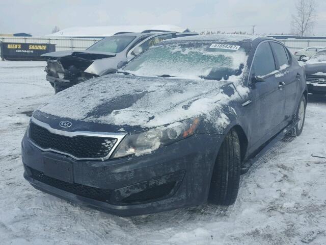 KNAGM4A74B5150573 - 2011 KIA OPTIMA LX GRAY photo 2