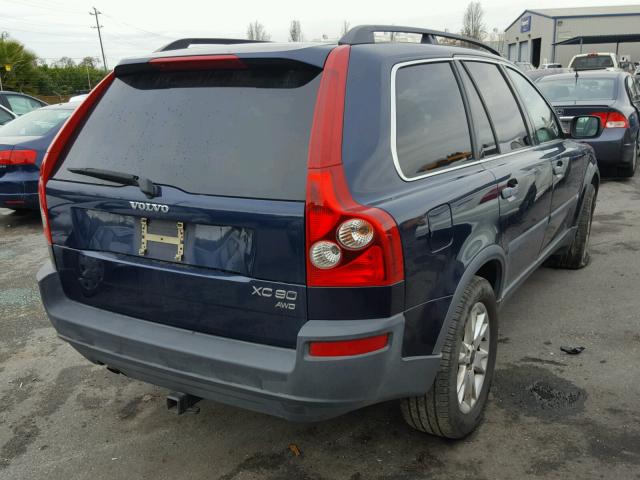 YV1CZ59H241054211 - 2004 VOLVO XC90 BLUE photo 4