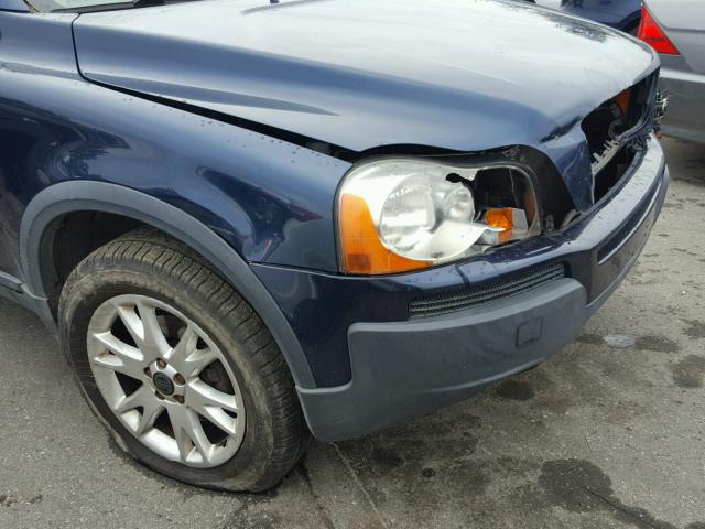 YV1CZ59H241054211 - 2004 VOLVO XC90 BLUE photo 9