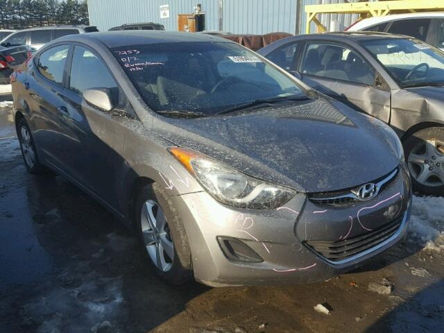 5NPDH4AEXDH414763 - 2013 HYUNDAI ELANTRA GL GRAY photo 1