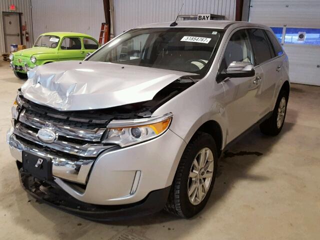 2FMDK4KC4CBA34371 - 2012 FORD EDGE LIMIT SILVER photo 2