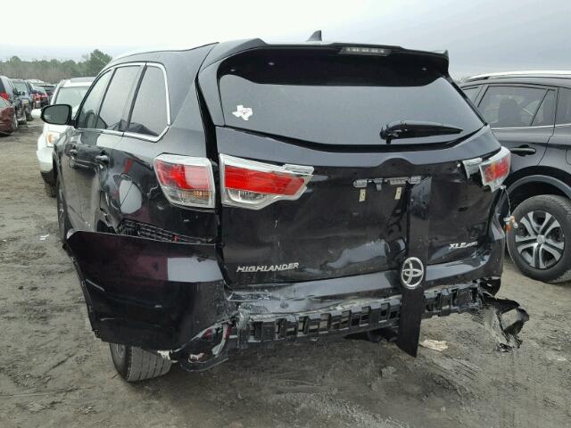 5TDJKRFH0GS503230 - 2016 TOYOTA HIGHLANDER BLACK photo 3