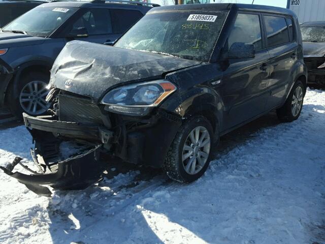 KNDJT2A50C7358566 - 2012 KIA SOUL BLACK photo 2