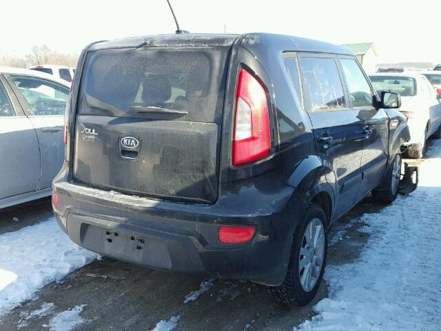 KNDJT2A50C7358566 - 2012 KIA SOUL BLACK photo 4