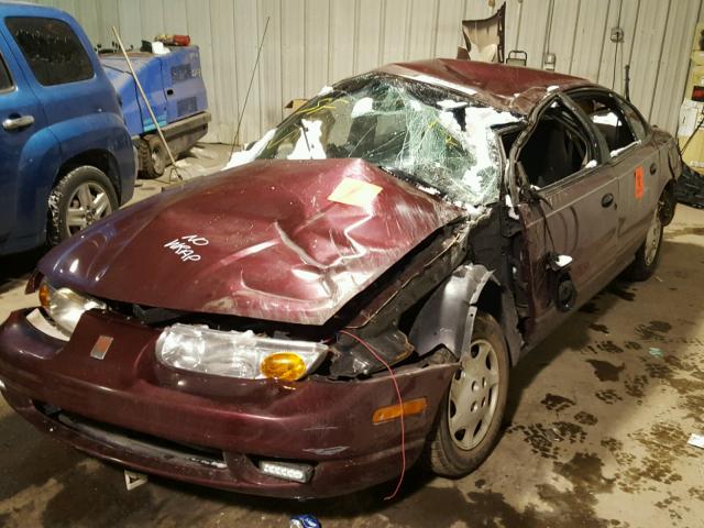 1G8ZH52881Z248763 - 2001 SATURN SL1 MAROON photo 2