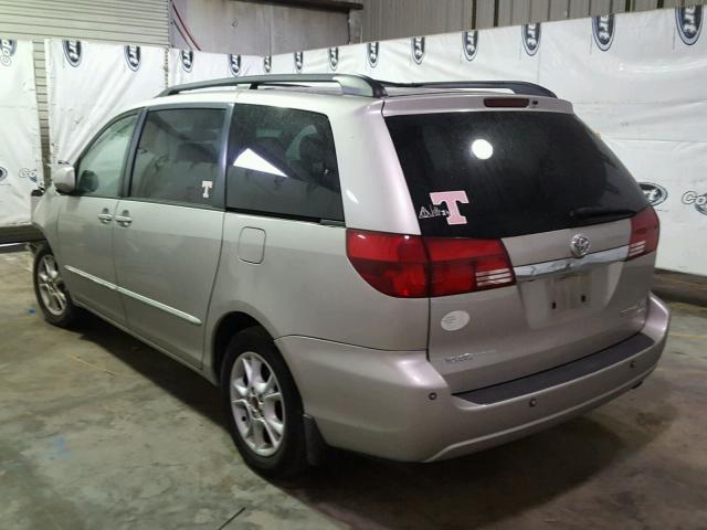 5TDZA22C14S151309 - 2004 TOYOTA SIENNA XLE SILVER photo 3