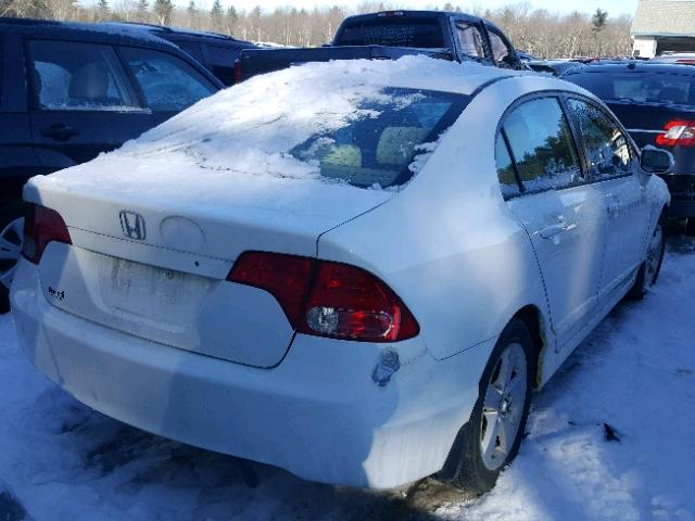 2HGFA16886H505011 - 2006 HONDA CIVIC EX თეთრი ფოტო 4