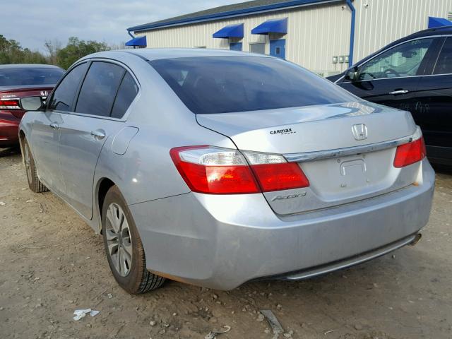 1HGCR2F39EA167525 - 2014 HONDA ACCORD LX SILVER photo 3