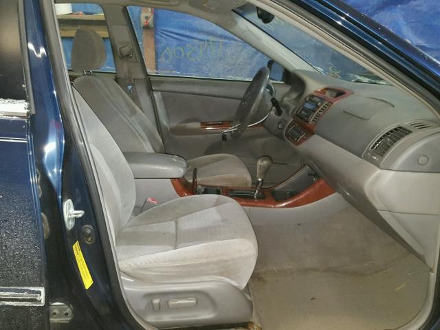 4T1BE30K93U172825 - 2003 TOYOTA CAMRY LE ლურჯი ფოტო 5