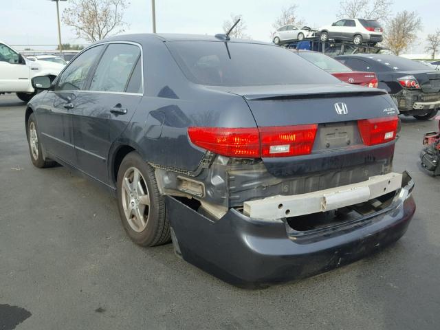 JHMCN36585C006944 - 2005 HONDA ACCORD HYB GRAY photo 3