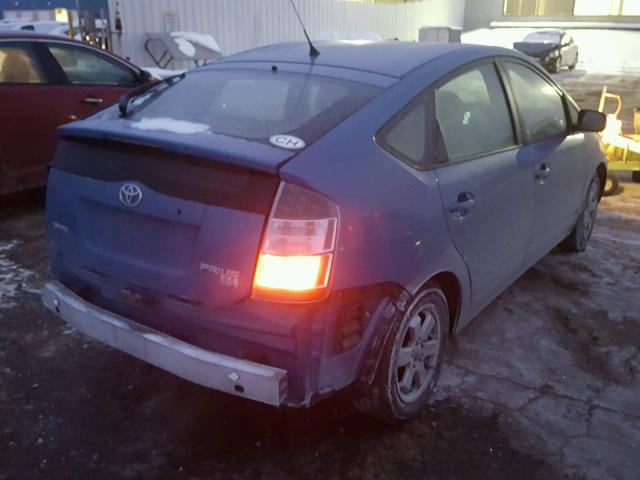 JTDKB20U853043802 - 2005 TOYOTA PRIUS BLUE photo 4