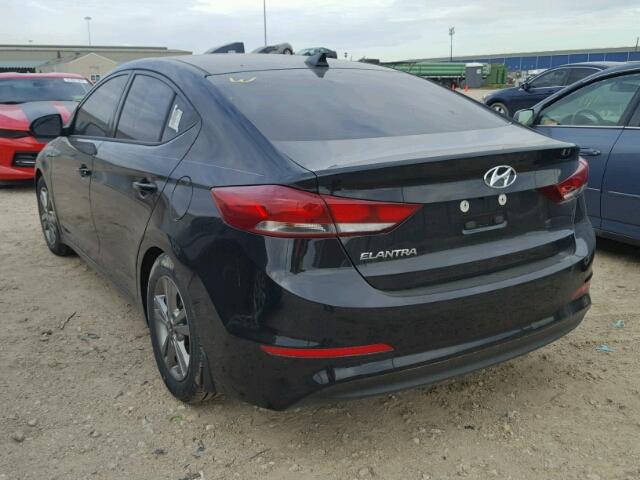 5NPD84LF2JH238213 - 2018 HYUNDAI ELANTRA SE BLACK photo 3