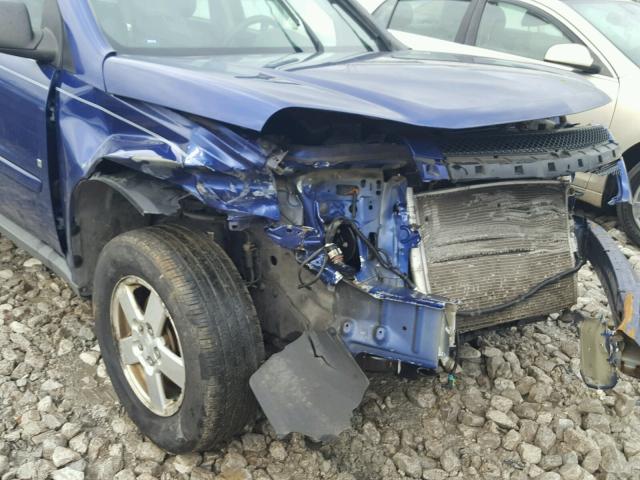 2CNDL23FX76072678 - 2007 CHEVROLET EQUINOX LS BLUE photo 9