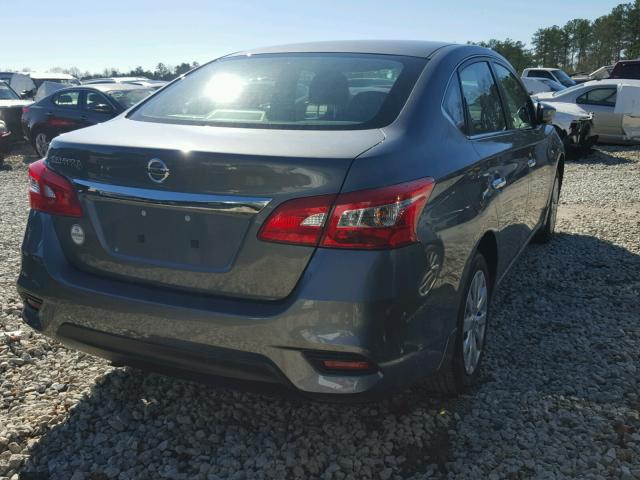 3N1AB7AP4HY390981 - 2017 NISSAN SENTRA S GRAY photo 4