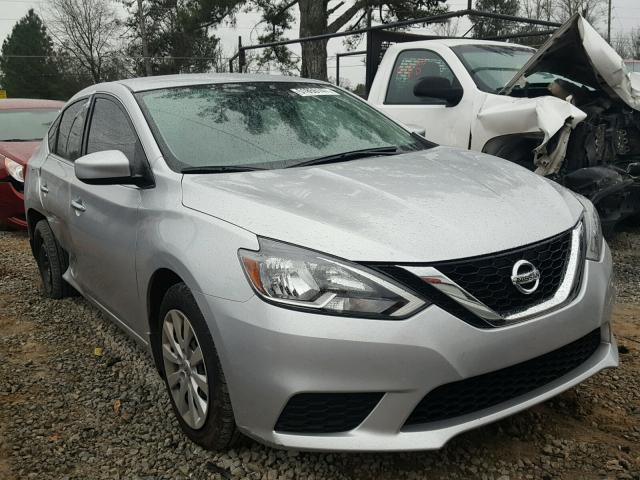 3N1AB7AP9HY233706 - 2017 NISSAN SENTRA S SILVER photo 1