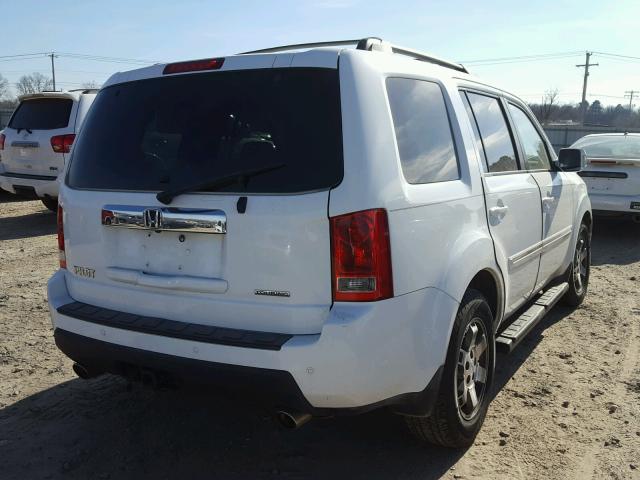 5FNYF38959B003433 - 2009 HONDA PILOT TOUR WHITE photo 4