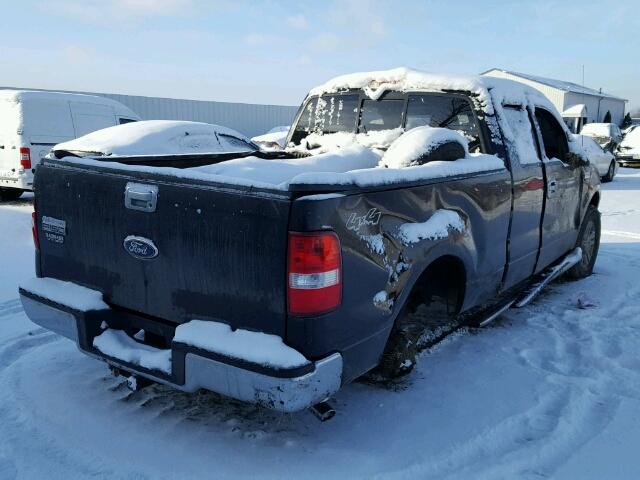 1FTPX14556NB31670 - 2006 FORD F150 BLACK photo 4