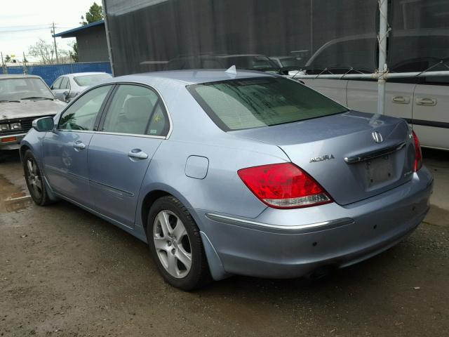 JH4KB16525C021349 - 2005 ACURA RL BLUE photo 3