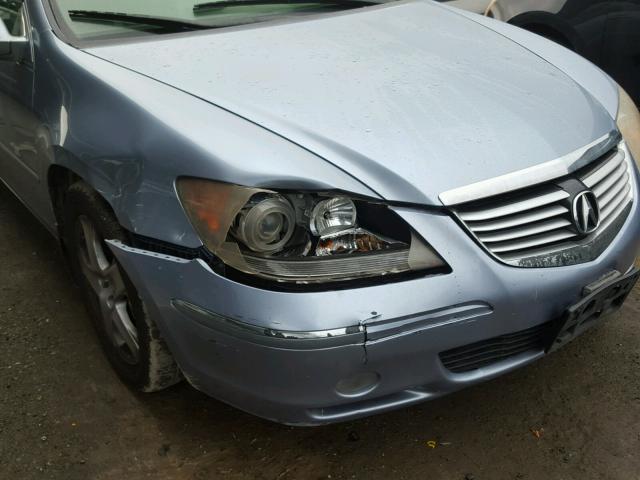 JH4KB16525C021349 - 2005 ACURA RL BLUE photo 9