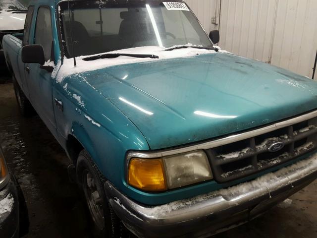 1FTCR14UXRPB15554 - 1994 FORD RANGER SUP GREEN photo 1