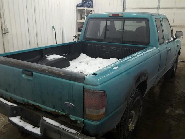 1FTCR14UXRPB15554 - 1994 FORD RANGER SUP GREEN photo 4