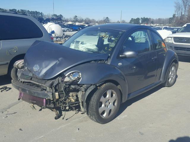 3VWCB21C12M439619 - 2002 VOLKSWAGEN NEW BEETLE GRAY photo 2