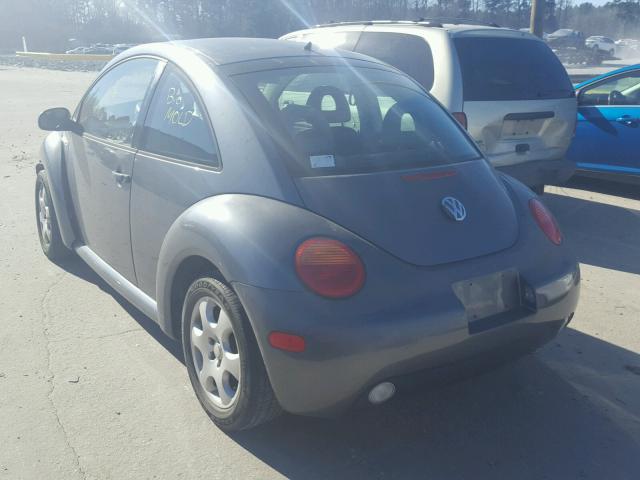 3VWCB21C12M439619 - 2002 VOLKSWAGEN NEW BEETLE GRAY photo 3