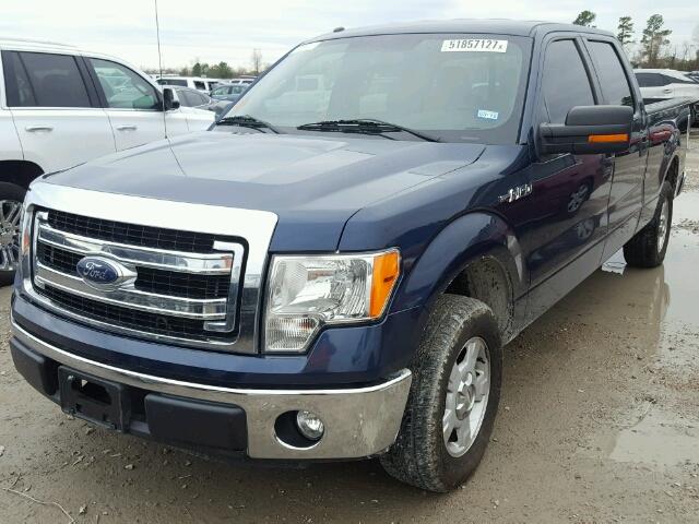 1FTFW1CFXDFB61649 - 2013 FORD F150 SUPER BLUE photo 2