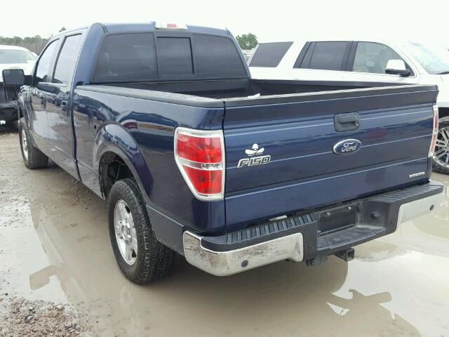 1FTFW1CFXDFB61649 - 2013 FORD F150 SUPER BLUE photo 3