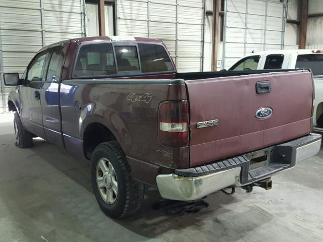 1FTPX14564NA49668 - 2004 FORD F150 MAROON photo 3