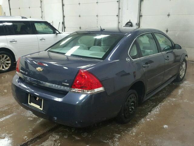 2G1WB57K391231400 - 2009 CHEVROLET IMPALA LS BLUE photo 4