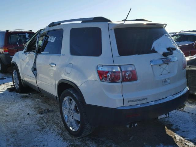 1GKLRNED2AJ144824 - 2010 GMC ACADIA SLT WHITE photo 3