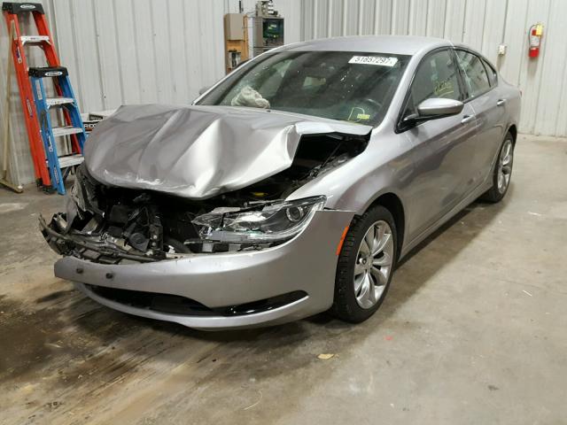 1C3CCCBB8FN725057 - 2015 CHRYSLER 200 S SILVER photo 2