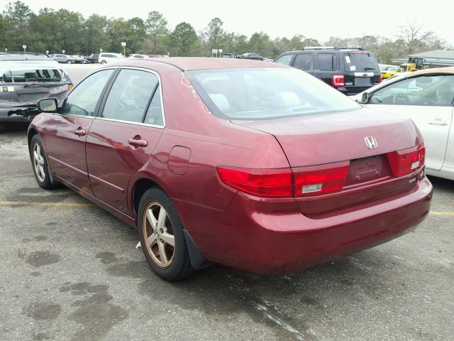 1HGCM56765A059527 - 2005 HONDA ACCORD EX RED photo 3