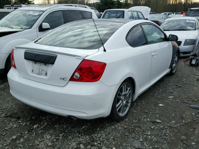 JTKDE167270149512 - 2007 TOYOTA SCION TC WHITE photo 4