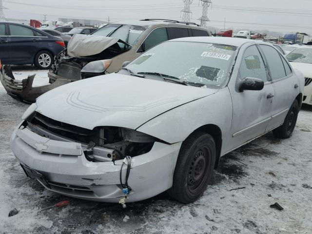 1G1JF54F537234931 - 2003 CHEVROLET CAVALIER L SILVER photo 2