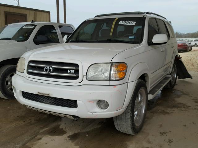 5TDZT38A61S007109 - 2001 TOYOTA SEQUOIA LI WHITE photo 2