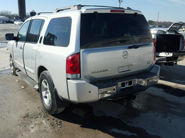 5N1AA08A26N733303 - 2006 NISSAN ARMADA SE SILVER photo 3