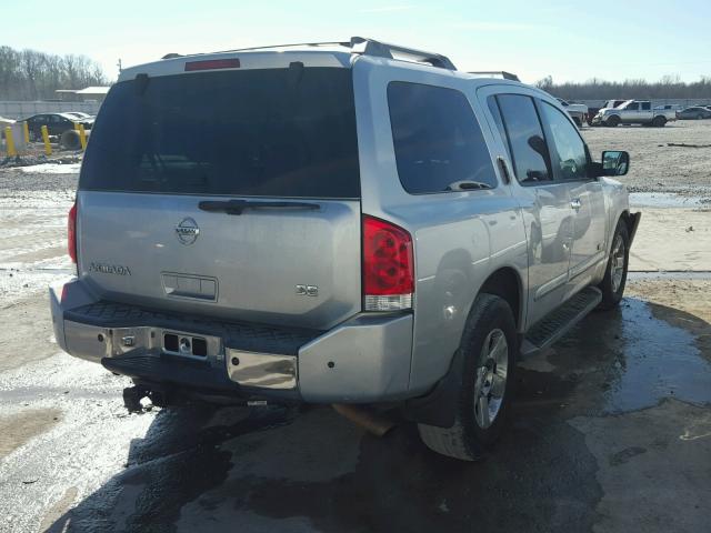 5N1AA08A26N733303 - 2006 NISSAN ARMADA SE SILVER photo 4